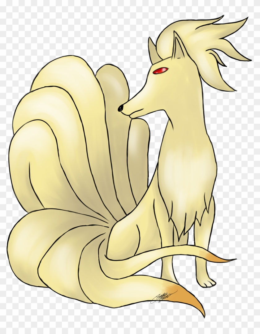 Ninetails Umbreon - Cartoon Clipart #5803615