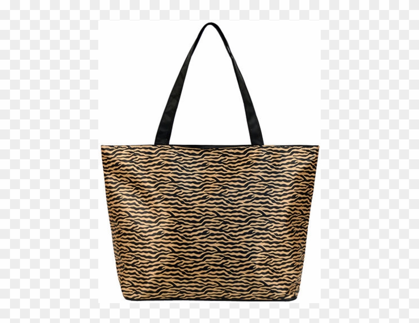 Tiger Stripe Print Tote With Standard Monogram - Shopping Cutara Totto Negro Clipart #5803894