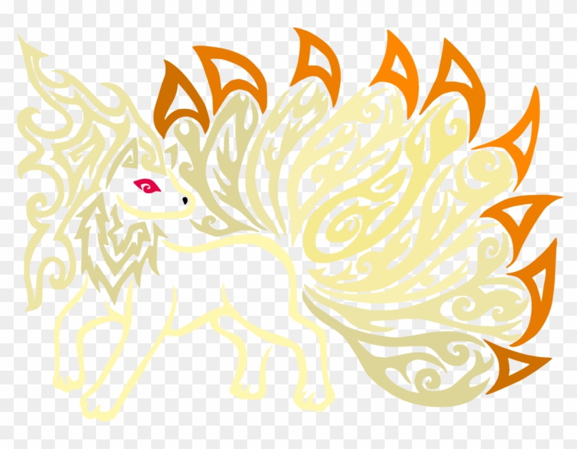 Pokeswap Tribalish Ninetails By Vaguelygenius - 9 Tails Pokemon Fanart Clipart