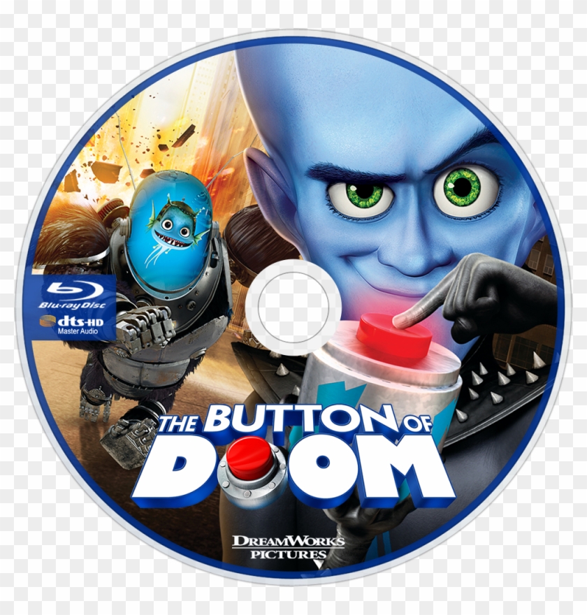 The Button Of Doom Bluray Disc Image - Megamind 2 Button Of Doom Clipart
