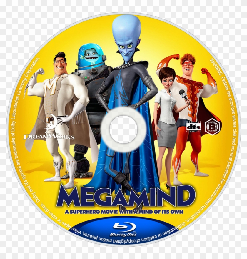 Megamind Bluray Disc Image - Megamind Movie Poster Clipart #5804683