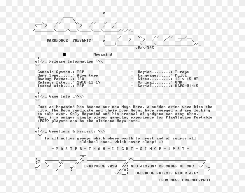 Megamind Eur Psp-darkforce - 2010 Clipart #5804920