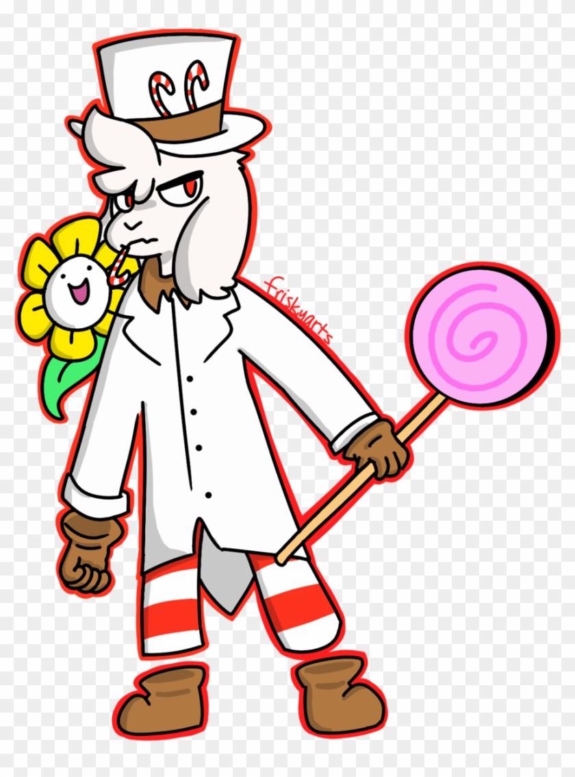 Asriel And Flowey From "undertale" As Harold Gloom - Gloomverse Lemon Kid Clipart