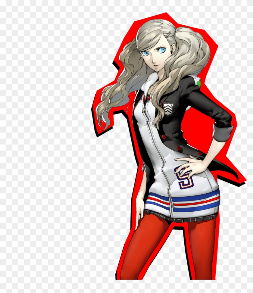 Persona 5 Anne Takamaki Kaitou Cosplay Costume Red - Persona 5 Ann Takamaki Clipart #5805271