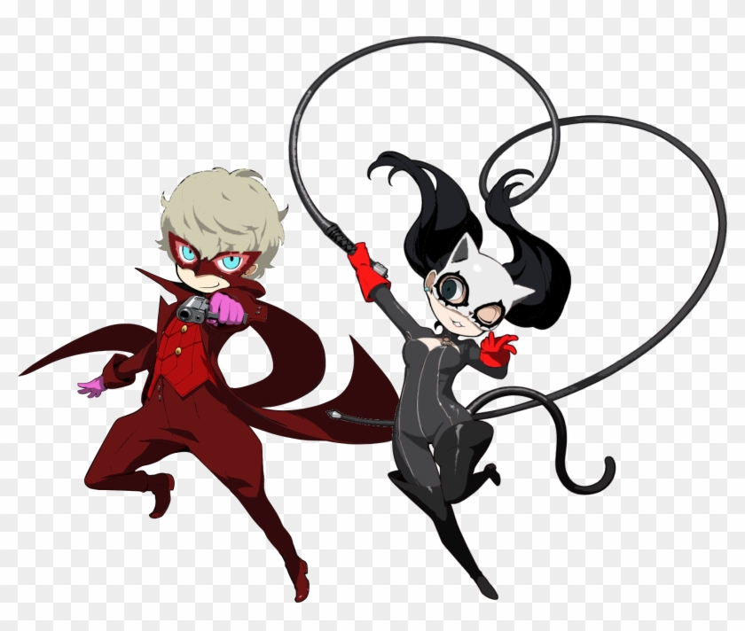 Anne/ren Pq2 Costume Color Swap - Joker Persona 5 Clipart #5805676