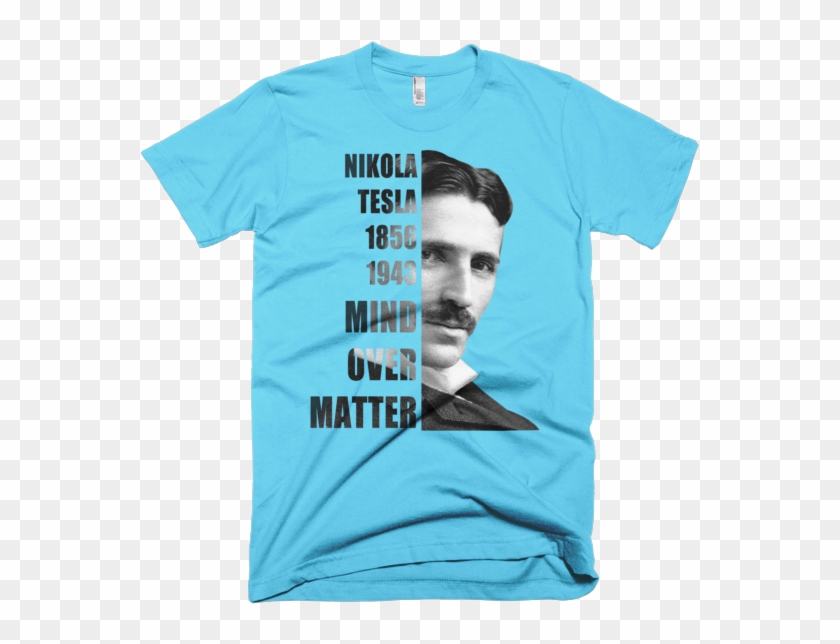 Tesla Mind Tee - University T Shirt Mockup Clipart #5805953