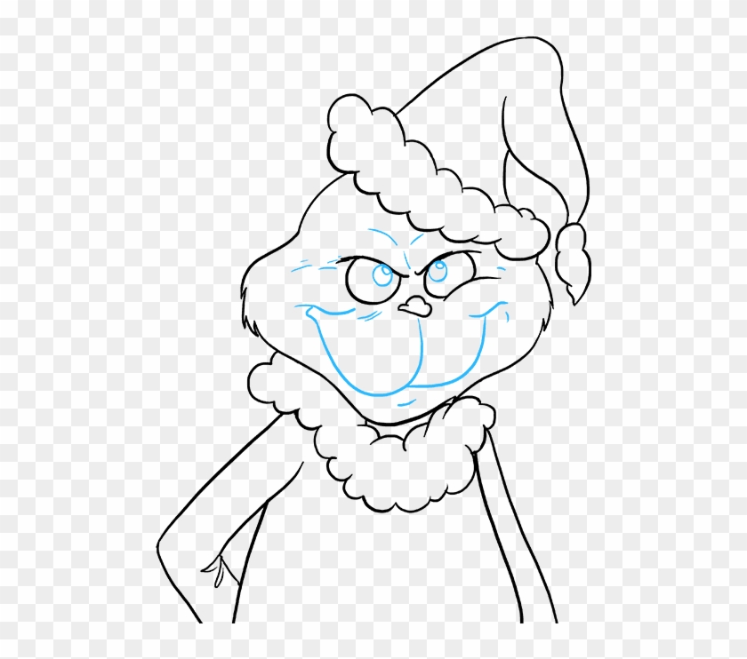 The Grinch Face Png - Grinch Easy To Draw Clipart