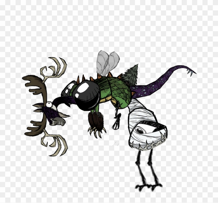 An Unholy Conglomerate Of Don't Starve Mobs - Cartoon Clipart