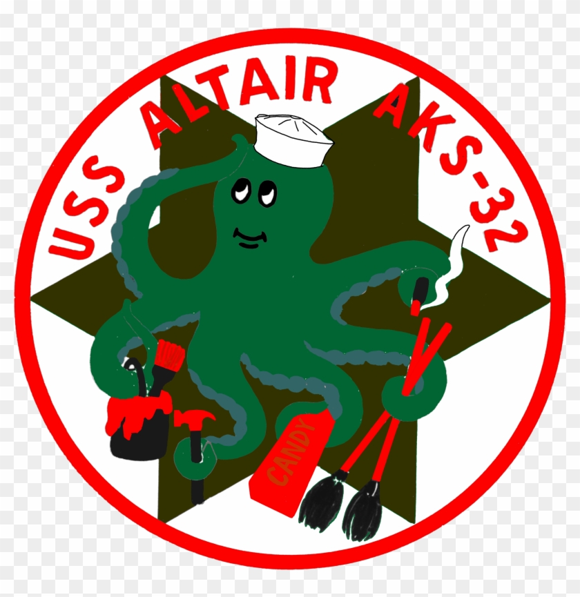 Uss Altair Insignia, 1958 (nh 65167 Kn) - Domestic Violence Awareness Month 2018 Clipart #5806780