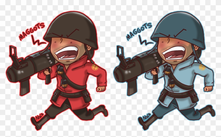 “ Finally, Got A Chance To Catch Up With My Tf2 Chibi - Chibi Soldier Tf2 Clipart #5807101