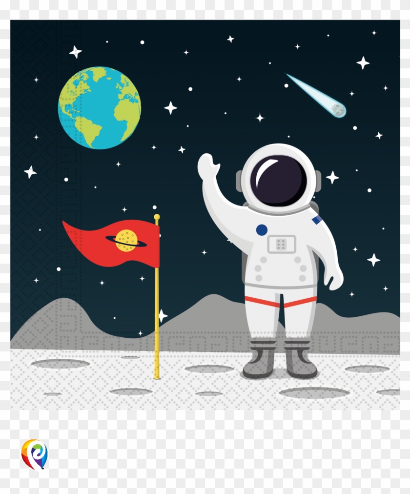 Astronaut Flat Design Clipart