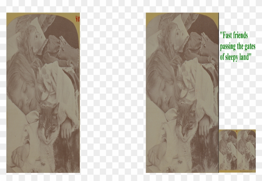 Fast Friends Passing The Gates Of Sleepy Land - Illustration Clipart