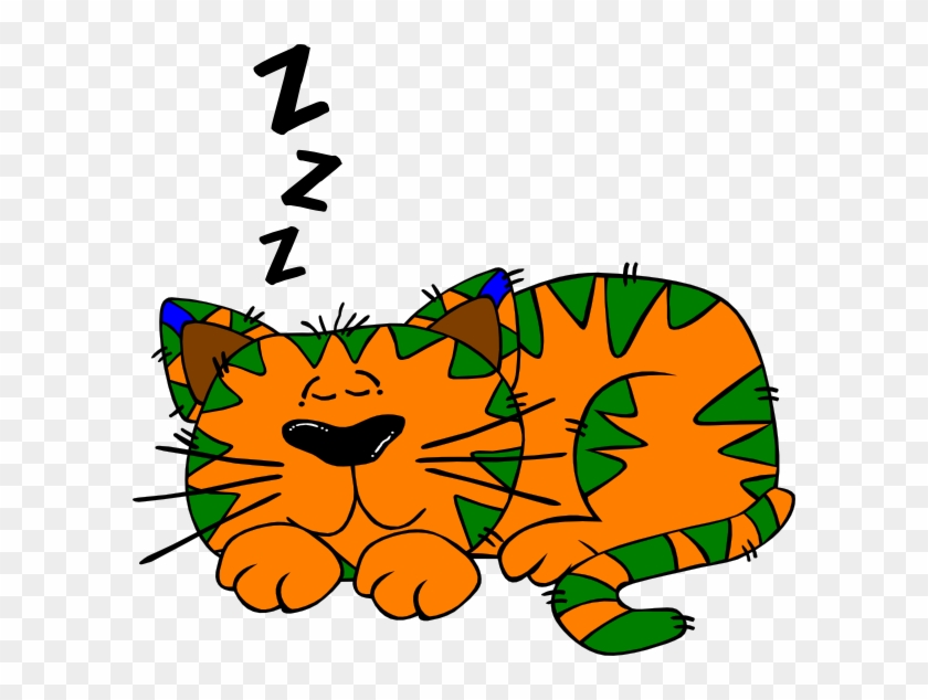Small - Cat Sleeping Clip Art - Png Download
