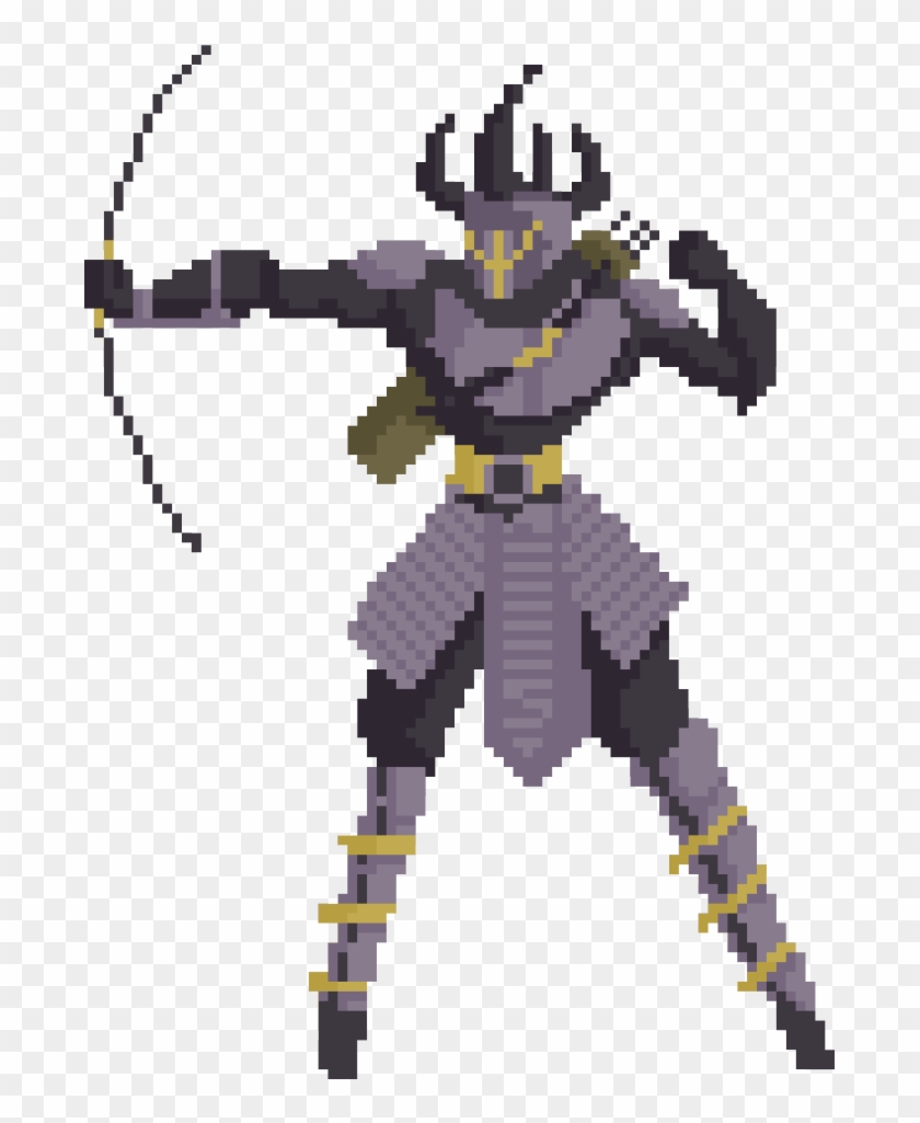 And This Is The Final Archer, He's Bad Ass - Pixel Concept Art Character Clipart #5809941