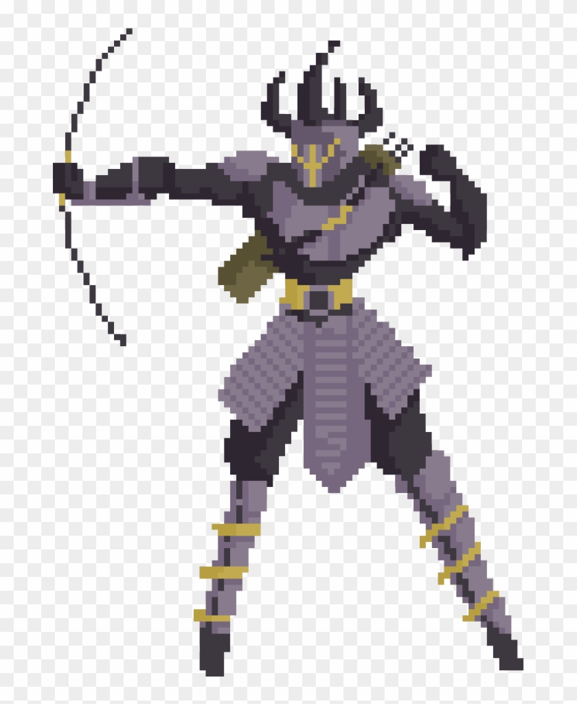 And This Is The Final Archer, He's Bad Ass - Pixel Concept Art Character Clipart