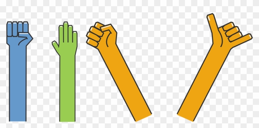 Hands Waving Gesture - Ejercicios De Motricidad Fina Manos Clipart