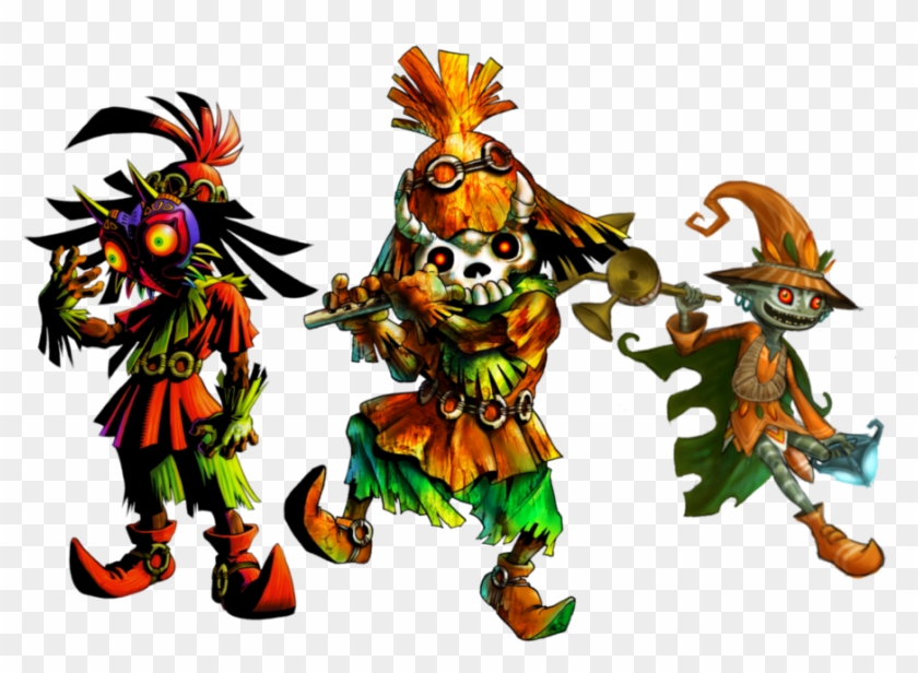 Legend Of Mana - Legend Of Zelda Ocarina Of Time Skull Kid Clipart