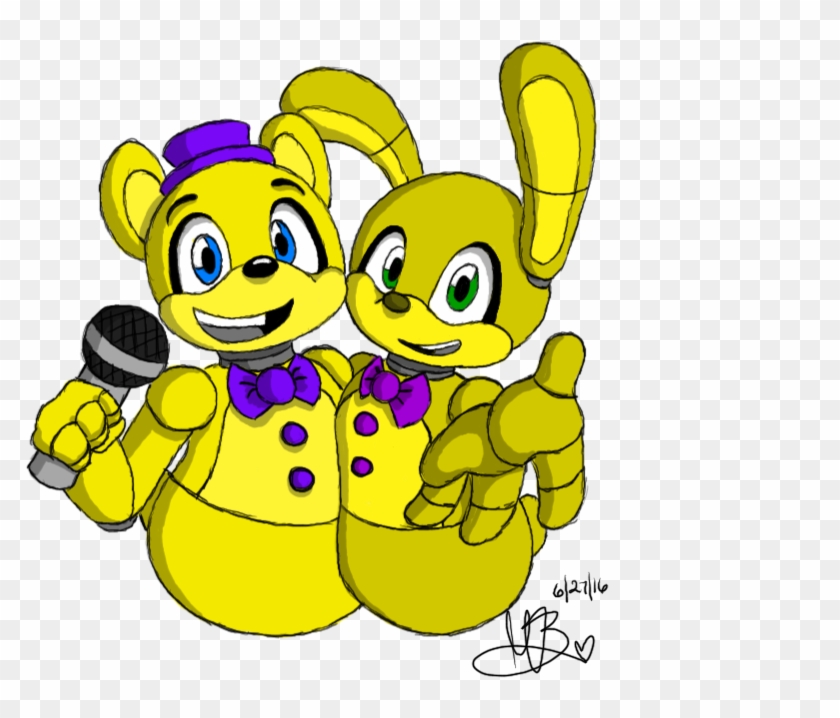 Those Two Animal-robot Things From Fredbear's, Y'know - Cartoon Clipart #5810518