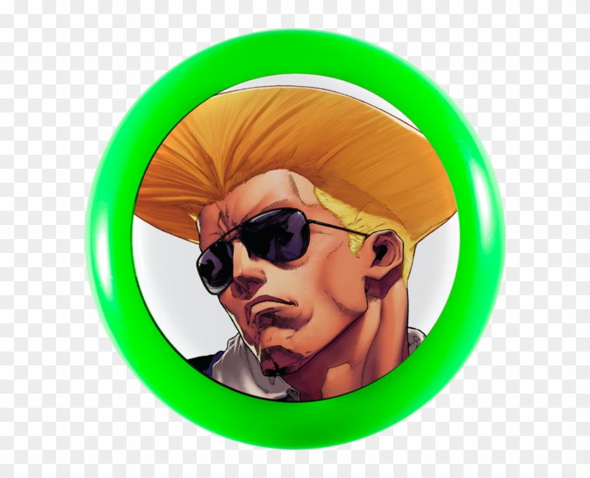 Street Fighter V X Sanwa Denshi Character Pushbutton - Illustration Clipart #5810659