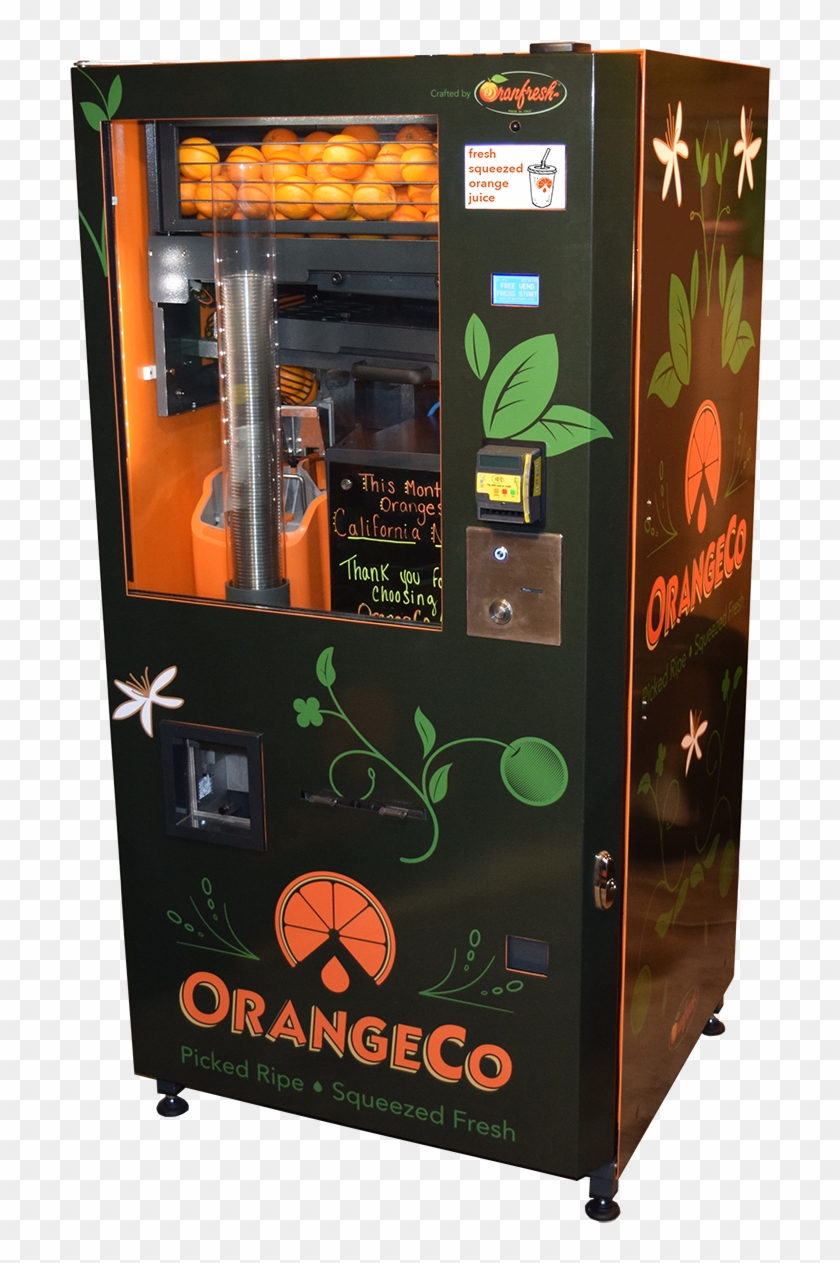 Orangeco Vending Machines Squeeze Fresh Orange Juice - Fresh Orange Juice Vending Machine Clipart #5811354