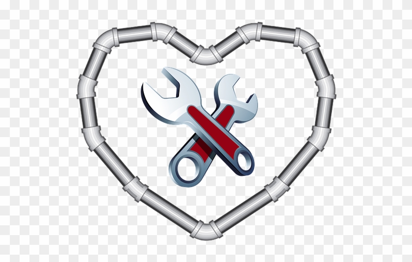 Plumber Plumbing Tools Pipefitter Steamfitters Pipe - Plumbing Valentines Day Clipart #5811680