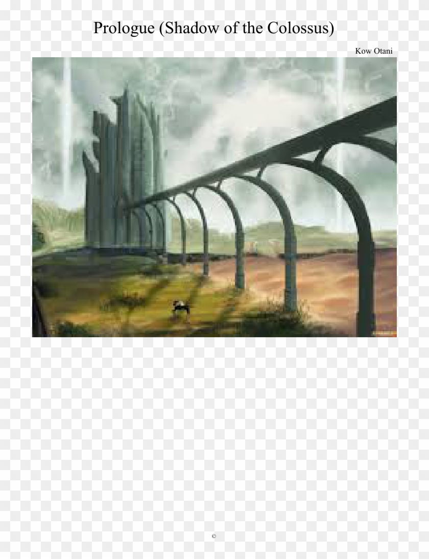 Prologue Sheet Music Composed By Kow Otani 1 Of - Shadow Of The Colossus 2560 Clipart #5811967