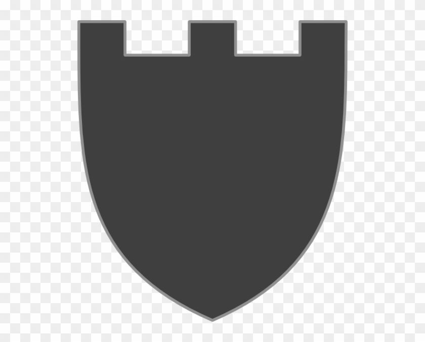 Black Rook Shield Clip Art - Circle - Png Download