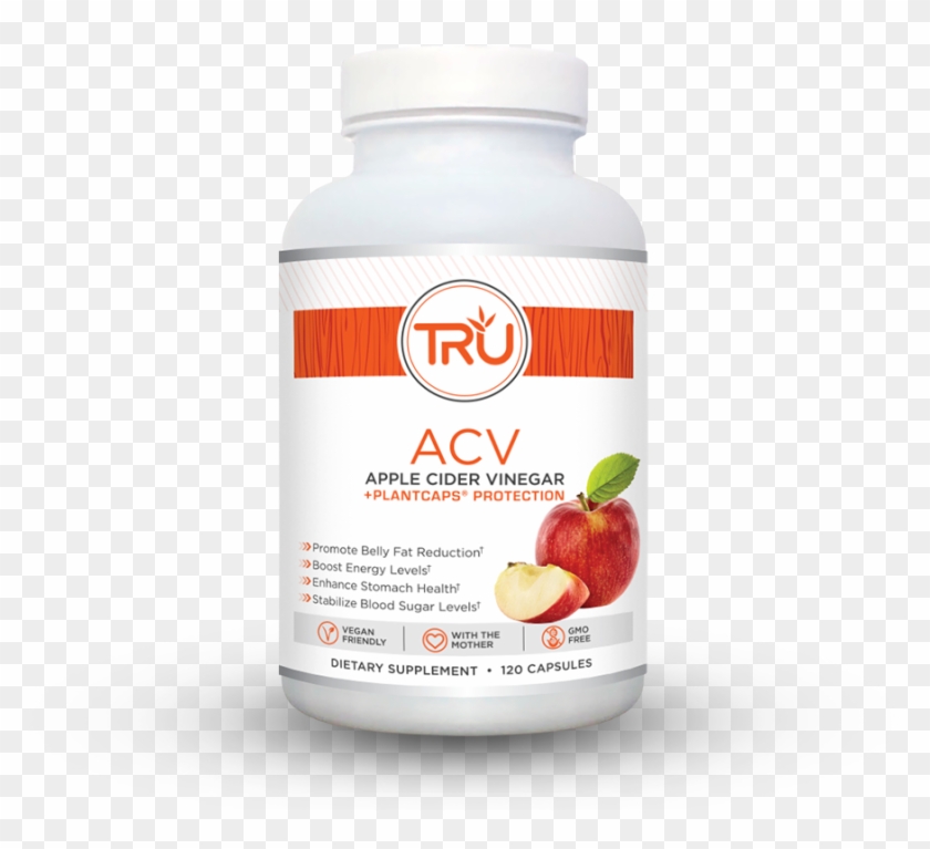 Tru Acv Organic Apple Cider Plantcaps® 2 Month Supply - Medicinal Mushroom Clipart #5812266