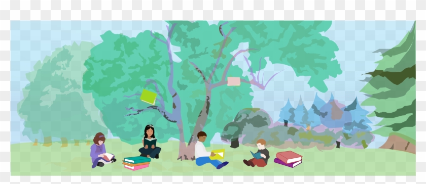 Storytime In The Park Clipart #5812360