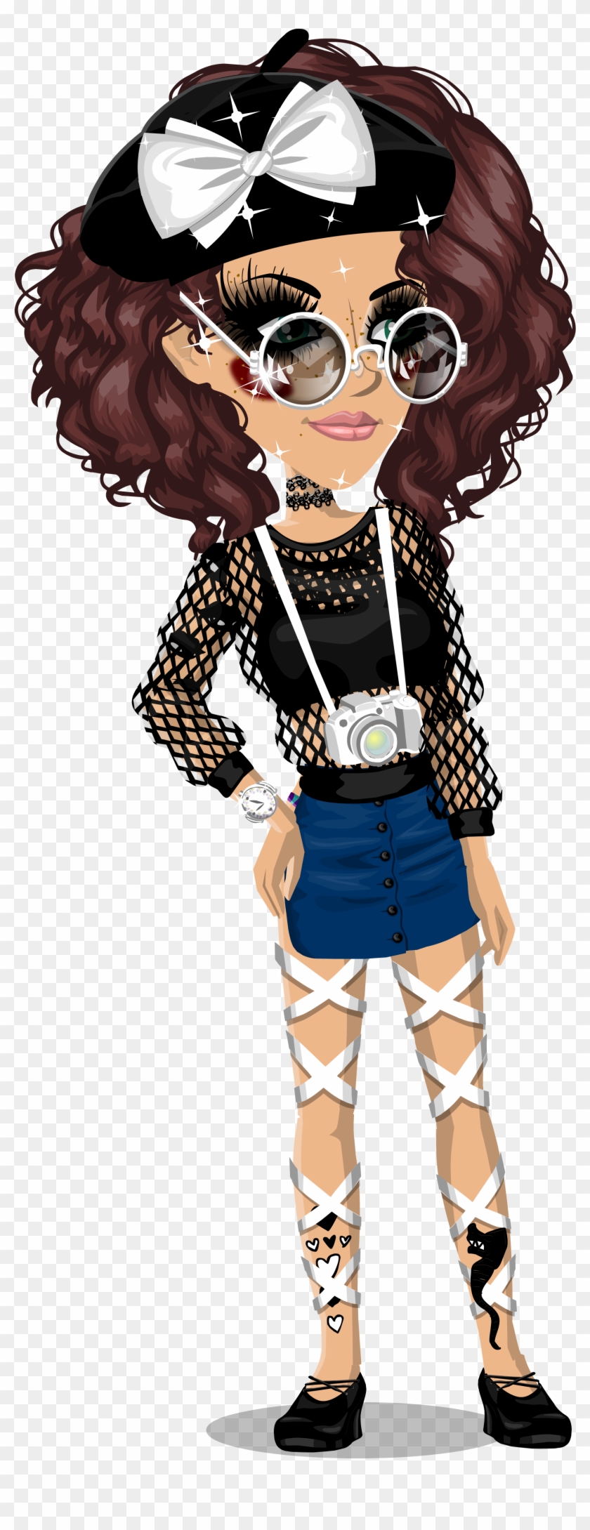 Fancy Aesthetic - Aesthetic Msp Characters Transparent Clipart #5812602