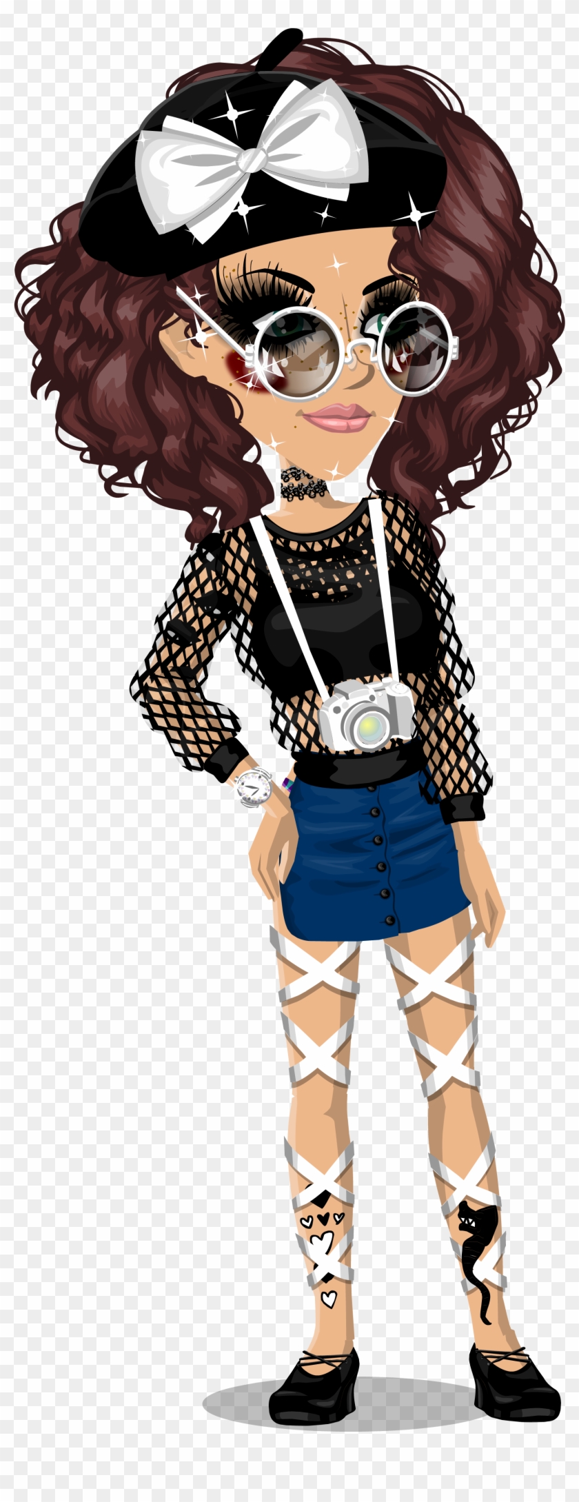 Fancy Aesthetic - Aesthetic Msp Characters Transparent Clipart