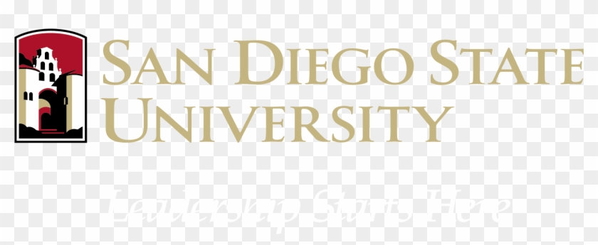 Reverse 3-color With Tagline In Png - San Diego State University Clipart #5812715