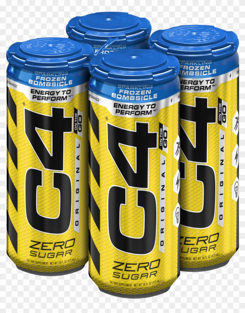 C4 Original Carbonated, Pre Workout Energy Drink, 4-16oz - C4 Pre Workout Can Clipart #5812910