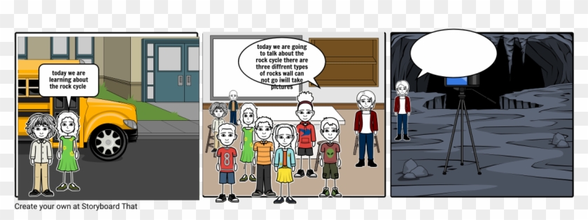 Rock Cycle - Cartoon Clipart