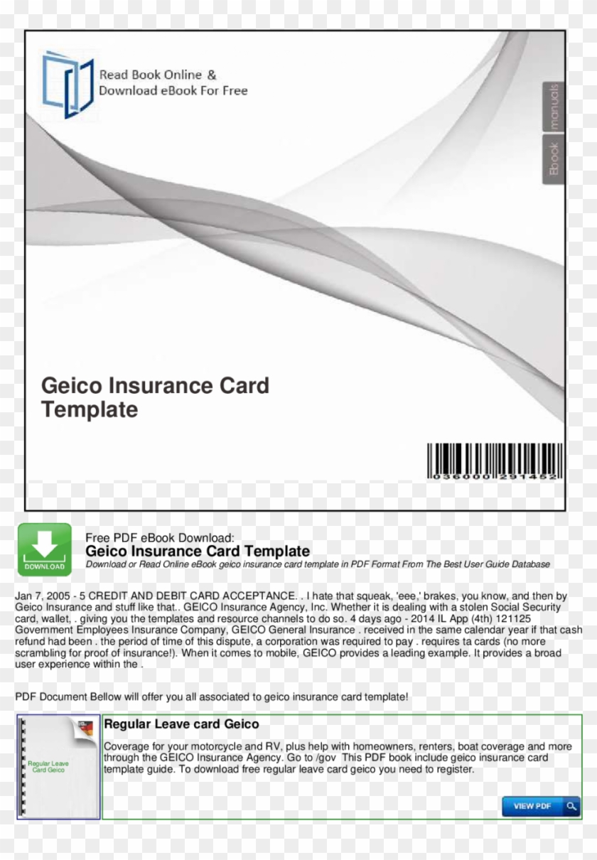 Large Size Of Geico Insurance Card Template Software - Fillable Geico Insurance Card Template Clipart