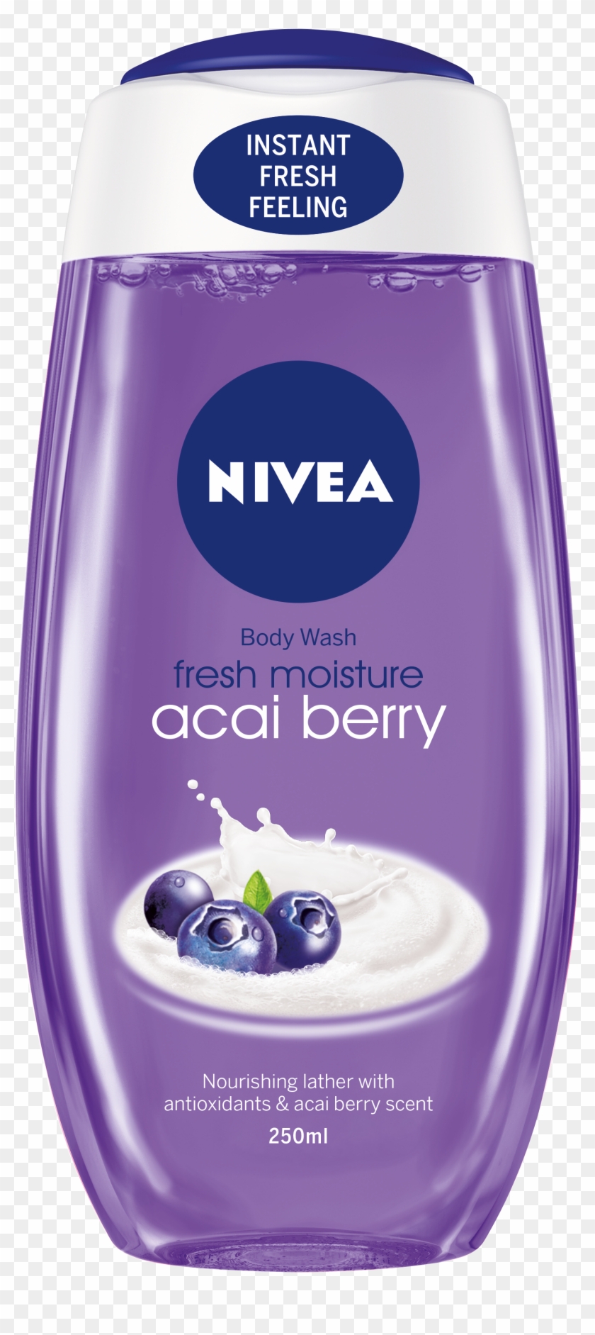 Acai Berry Png - Nivea Fresh Powerfruit Shower Gel Clipart #5813223