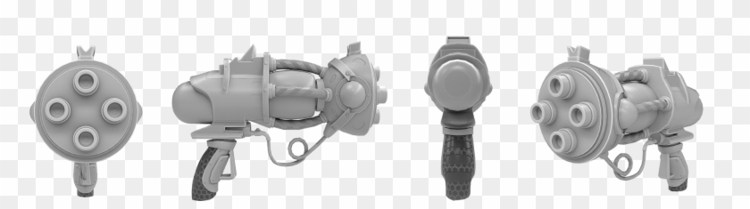 Water Blaster Progress Shots 1&2 - Revolver Clipart