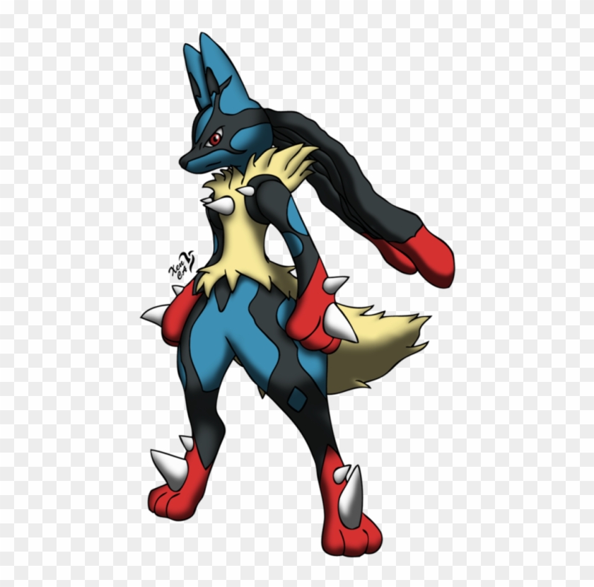Xens Mega Lucario By Xenfiles - Mega Lucario Transparent Clipart