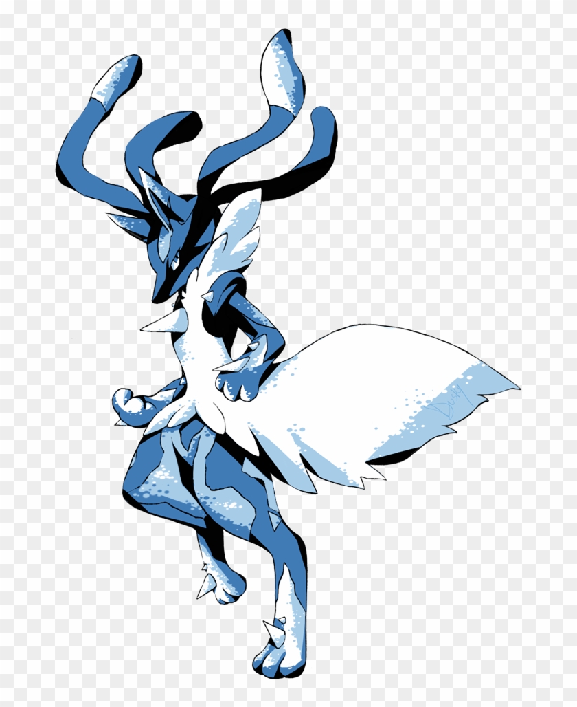 M-lucario With Pokemon Blue's Colors - Illustration Clipart #5815986