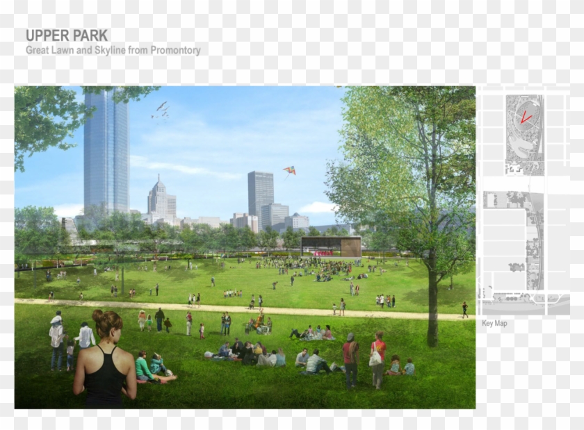The Lawn Seating Can Hold 10,000 People Seated - Oklahoma City Scissortail Park Clipart #5816464