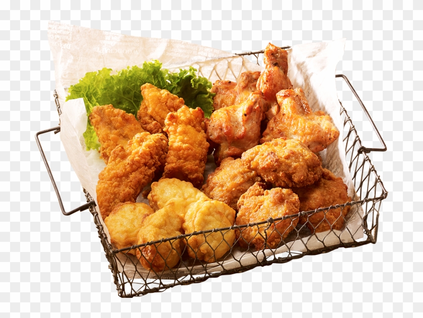 Chicken Platter - 4 種 の チキン 盛り Clipart #5817740