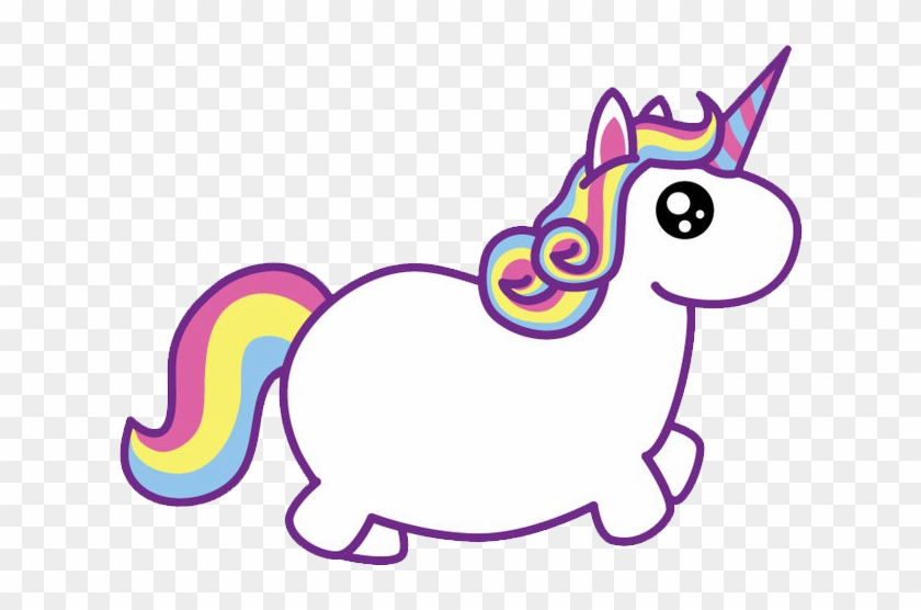 Unicornios Em Png - Fat Unicorn Clipart #5817770