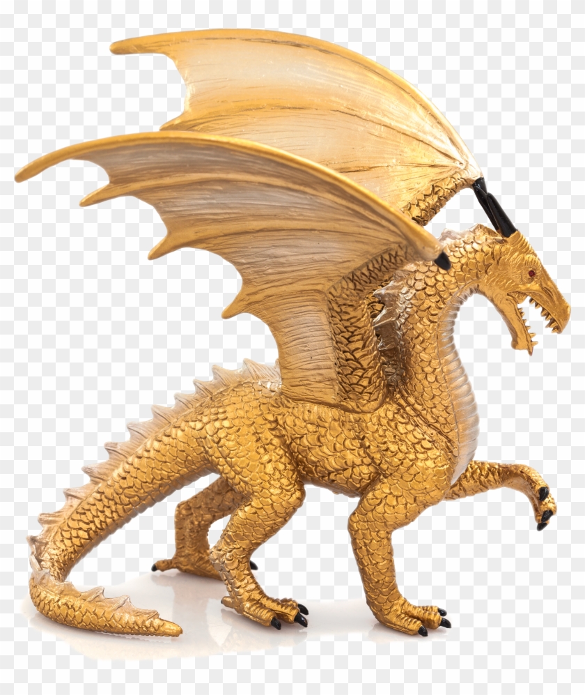 Fantasy & Figurines - Gold Dragon Clipart #5818893