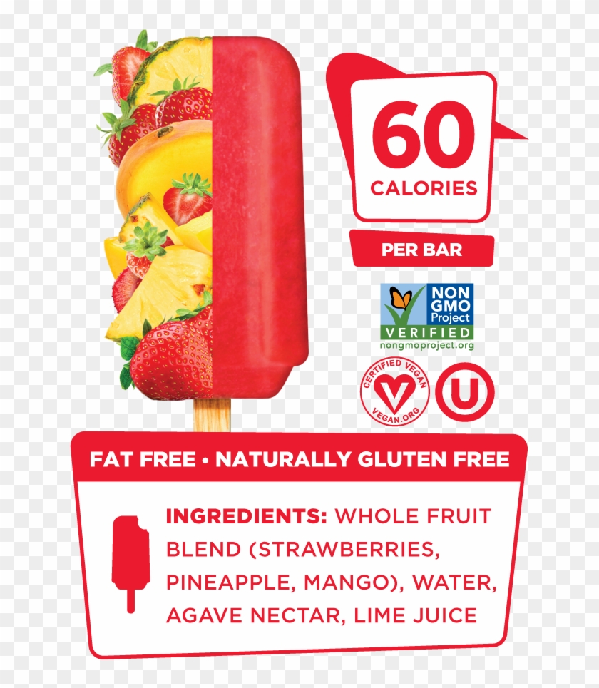 Frozen Fruit Bars - Strawberry Clipart #5819808