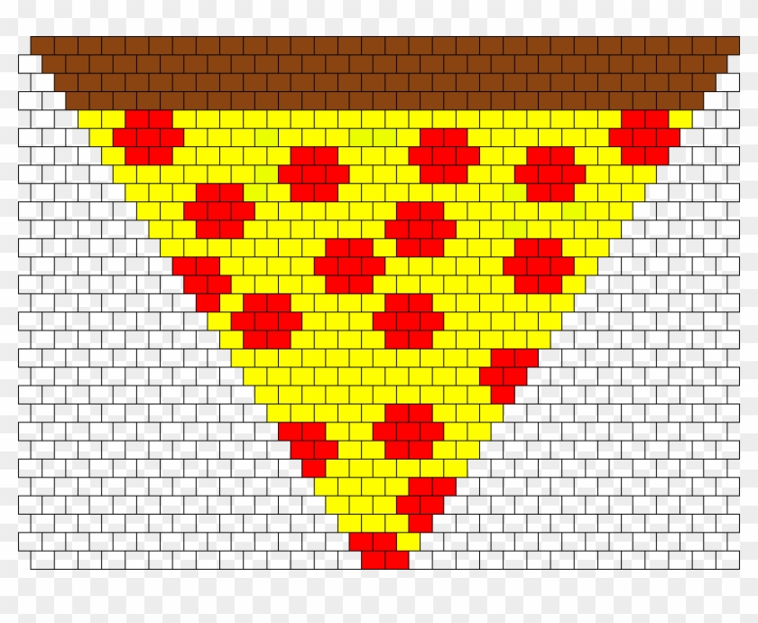 Pizza Bandana Bead Pattern - Motif Clipart