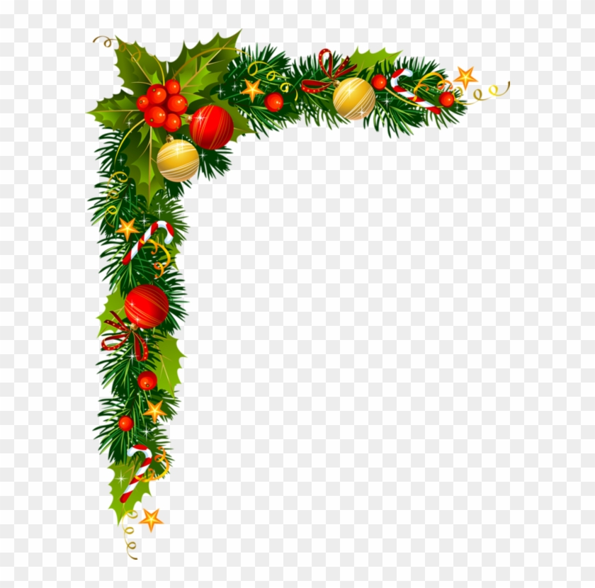 Decoraciones De Navidad - Christmas Card Borders Png Clipart