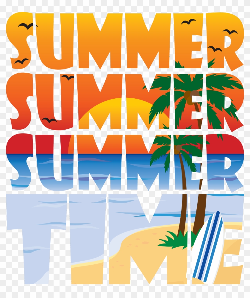 #summer #heatwave #sun #sea #surf #beach #hot #graphic - Poster Clipart