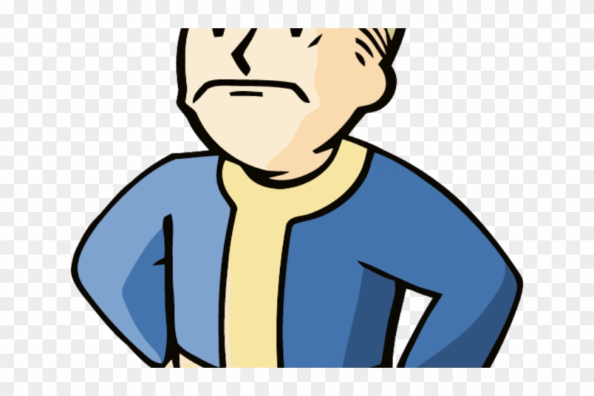 Fallout Clipart Fallout - Vault Boy No - Png Download
