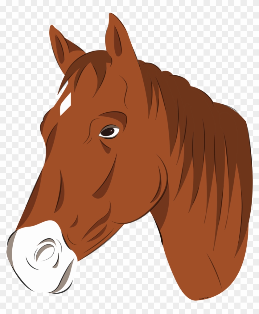 Horse By Faunafay - Horse Head Vector Png Clipart