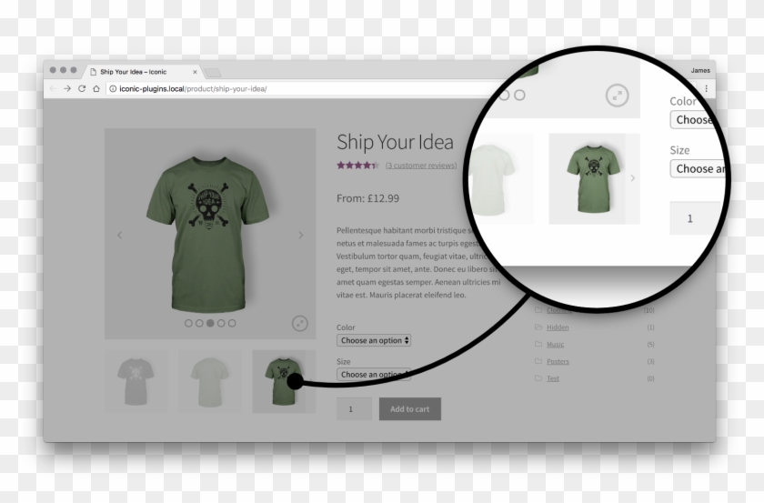 Enable Sliding Thumbnails With Woothumbs To Improve - Woocommerce Product Variations Clipart